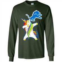 Load image into Gallery viewer, Detroit Lions Footballl Dabbing Unicorn# Zawin