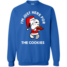 Load image into Gallery viewer, Peanuts Santa Claus Snoopy I’m Just Here For The Cookies