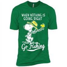 Load image into Gallery viewer, Snoopy When Nothing Is Going Right Go Fishing