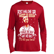 Load image into Gallery viewer, Post Malone Girl Sweet As Sugar Cold As Ice Hurt Me Once I'll Kill You Twice # Zawin