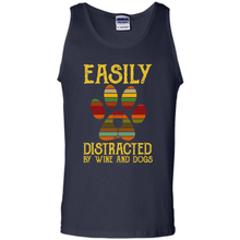 Load image into Gallery viewer, Wine Easily distracted by Disney and dogs mickey vintage