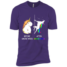 Load image into Gallery viewer, Before Smoke Weed After Smoke Weed Unicorn