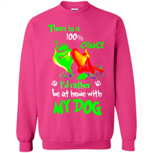 Load image into Gallery viewer, Grinch There Is A 100% Chance I's Rather Be At Home With My Dog