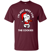 Load image into Gallery viewer, Peanuts Santa Claus Snoopy I’m Just Here For The Cookies