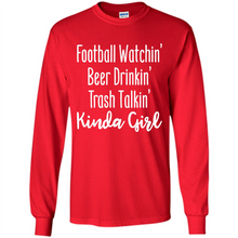 Load image into Gallery viewer, Football Watching Beer Drinking Trash Talking Girl# Zawin