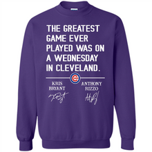Load image into Gallery viewer, The greatest game ever played was on a wednesday in cleveland