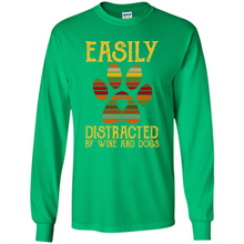Load image into Gallery viewer, Wine Easily distracted by Disney and dogs mickey vintage