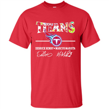 Load image into Gallery viewer, Tennessee Titans Derrick Henry Marcus Mariota Signatures Football