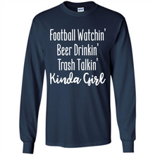 Load image into Gallery viewer, Football Watching Beer Drinking Trash Talking Girl# Zawin