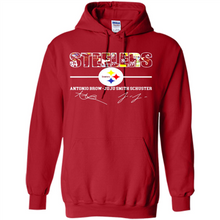 Load image into Gallery viewer, Pittsburgh Steelers Antonio Brown Juju Smith Signatures Football Fans