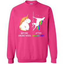 Load image into Gallery viewer, Before Smoke Weed After Smoke Weed Unicorn