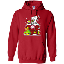 Load image into Gallery viewer, Alabama Crimson Tide Ugly Christmas Sweaters Snoopy Woodstock sweater