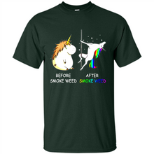 Load image into Gallery viewer, Before Smoke Weed After Smoke Weed Unicorn