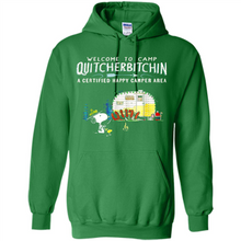 Load image into Gallery viewer, Welcome to camp Quitcherbitchin a certified happy camper area Snoopy # Zawin
