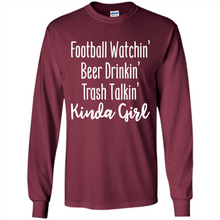 Load image into Gallery viewer, Football Watching Beer Drinking Trash Talking Girl# Zawin