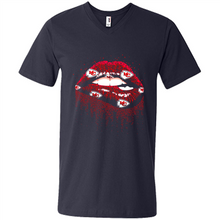 Load image into Gallery viewer, Glitter Lips Shirt For Kansas City Chiefs Fans