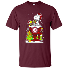 Load image into Gallery viewer, Alabama Crimson Tide Ugly Christmas Sweaters Snoopy Woodstock sweater