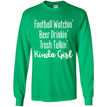 Load image into Gallery viewer, Football Watching Beer Drinking Trash Talking Girl# Zawin