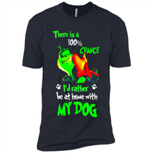 Load image into Gallery viewer, Grinch There Is A 100% Chance I's Rather Be At Home With My Dog