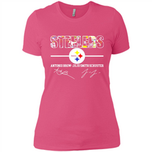 Load image into Gallery viewer, Pittsburgh Steelers Antonio Brown Juju Smith Signatures Football Fans