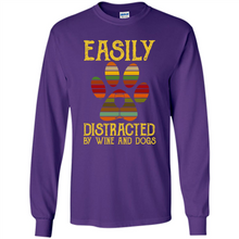 Load image into Gallery viewer, Wine Easily distracted by Disney and dogs mickey vintage