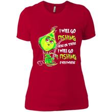 Load image into Gallery viewer, Grinch I Will Go Fishing Here Or There I Will Go Fishing Everywhere