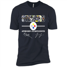 Load image into Gallery viewer, Pittsburgh Steelers Antonio Brown Juju Smith Signatures Football Fans