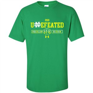 2018 NOTRE DAME FIGHTING IRISH UNDEFEATED REGULAR 12-0 SEASON