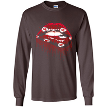 Load image into Gallery viewer, Glitter Lips Shirt For Kansas City Chiefs Fans