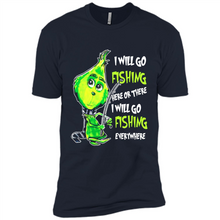 Load image into Gallery viewer, Grinch I Will Go Fishing Here Or There I Will Go Fishing Everywhere