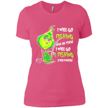 Load image into Gallery viewer, Grinch I Will Go Fishing Here Or There I Will Go Fishing Everywhere