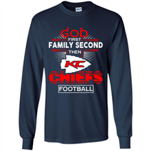 Load image into Gallery viewer, God First Family Second Then Kansas City Chiefs Football