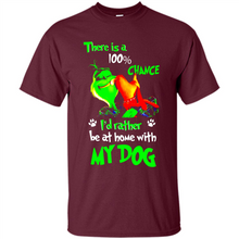 Load image into Gallery viewer, Grinch There Is A 100% Chance I's Rather Be At Home With My Dog