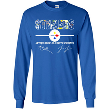 Load image into Gallery viewer, Pittsburgh Steelers Antonio Brown Juju Smith Signatures Football Fans