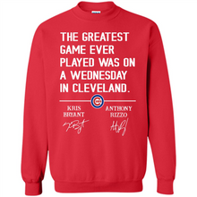 Load image into Gallery viewer, The greatest game ever played was on a wednesday in cleveland