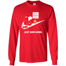 Load image into Gallery viewer, Nike Kansas City Chiefs Are Number One Just Bow Down Snoopy # Zawin