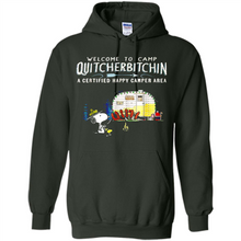 Load image into Gallery viewer, Welcome to camp Quitcherbitchin a certified happy camper area Snoopy # Zawin