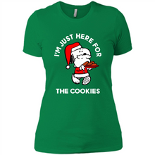 Load image into Gallery viewer, Peanuts Santa Claus Snoopy I’m Just Here For The Cookies