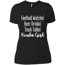Load image into Gallery viewer, Football Watching Beer Drinking Trash Talking Girl# Zawin