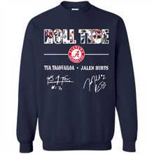 Load image into Gallery viewer, Roll Tide Alabama Crimson Tua Tagovailoa Jalen Hurts Signatures Shirt Roll Tide Alabama Crimson Tua Tagovailoa Jalen Hurts Signatures