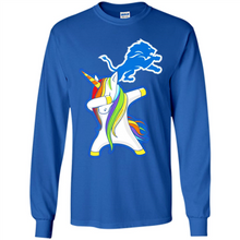 Load image into Gallery viewer, Detroit Lions Footballl Dabbing Unicorn# Zawin