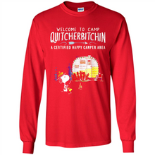 Load image into Gallery viewer, Welcome to camp Quitcherbitchin a certified happy camper area Snoopy # Zawin
