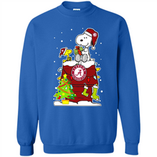 Load image into Gallery viewer, Alabama Crimson Tide Ugly Christmas Sweaters Snoopy Woodstock sweater