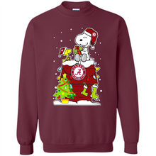 Load image into Gallery viewer, Alabama Crimson Tide Ugly Christmas Sweaters Snoopy Woodstock sweater