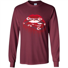 Load image into Gallery viewer, Glitter Lips Shirt For Kansas City Chiefs Fans