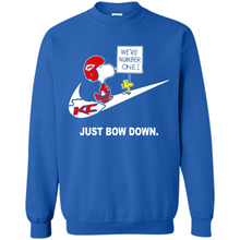 Load image into Gallery viewer, Nike Kansas City Chiefs Are Number One Just Bow Down Snoopy # Zawin