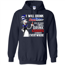 Load image into Gallery viewer, The Cat In The Hat I Will Drink Coors Light Here Or There I Will Drink Coors Light Everywhere