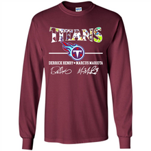 Load image into Gallery viewer, Tennessee Titans Derrick Henry Marcus Mariota Signatures Football