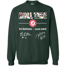 Load image into Gallery viewer, Roll Tide Alabama Crimson Tua Tagovailoa Jalen Hurts Signatures Shirt Roll Tide Alabama Crimson Tua Tagovailoa Jalen Hurts Signatures