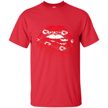Load image into Gallery viewer, Glitter Lips Shirt For Kansas City Chiefs Fans